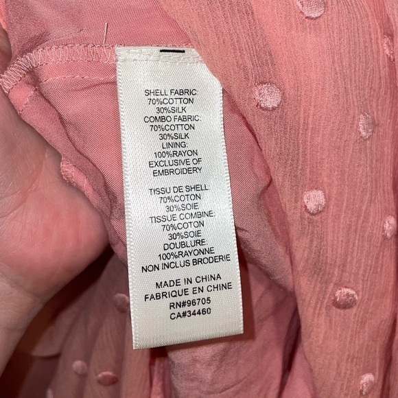 REBECCA TAYLOR Dot Embroidered Crinkle Chiffon Maxi Sundress - Picture 14 of 15